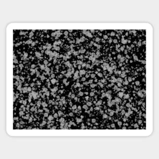 Black gray splatter Sticker